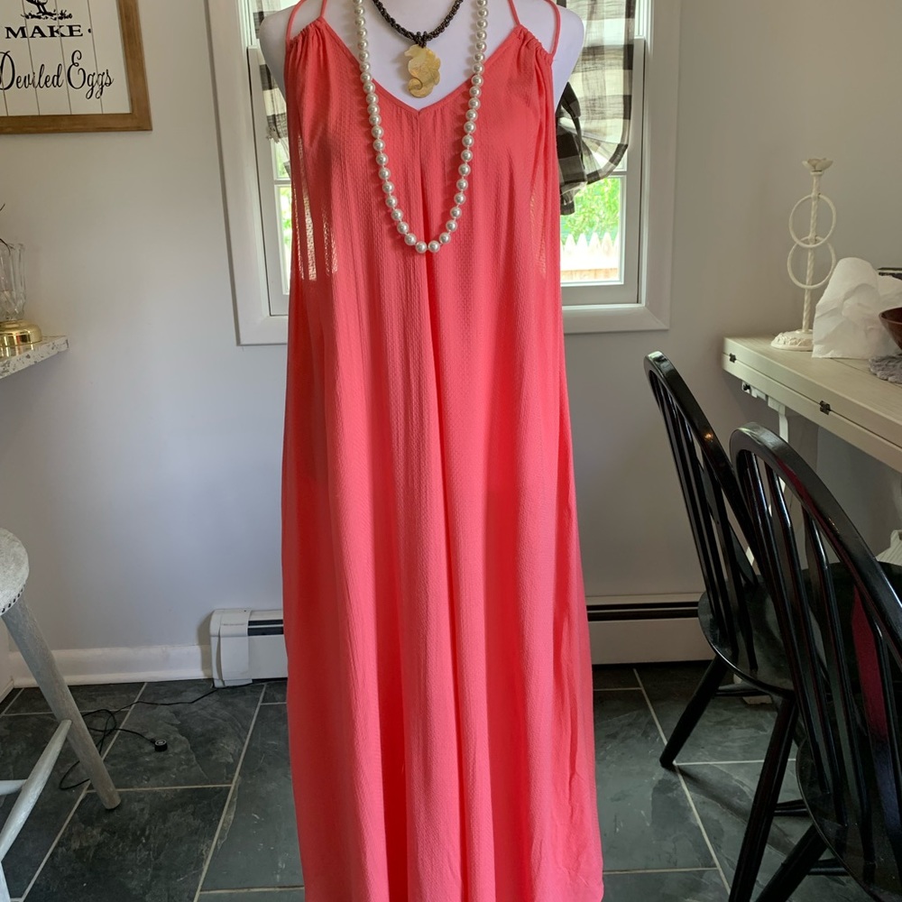 Mustard Seed NWT Coral Maxi Dress